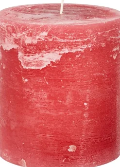 New Spaas Stumpenkerze Rustic rot D 13,2 cm H 15 cm Stumpenkerzen
