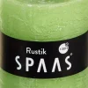 New Spaas Stumpenkerze Rustic hellgrün D 7 cm H 8 cm Stumpenkerzen