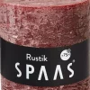 Sale Spaas Stumpenkerze Rustic weinrot D 10 cm H 10 cm Stumpenkerzen