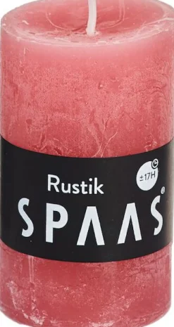 Online Spaas Stumpenkerze Rustic hellrosa D 4,8 cm H 8 cm Stumpenkerzen