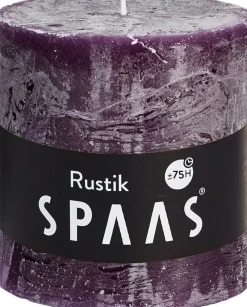 Hot Spaas Stumpenkerze Rustic violett D 10 cm H 10 cm Stumpenkerzen