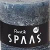 Sale Spaas Stumpenkerze Rustic petrolblau D 10 cm H 10 cm Stumpenkerzen