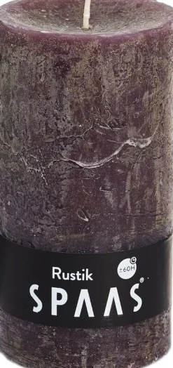 Best Spaas Stumpenkerze Rustic braun D 7 cm H 13 cm Stumpenkerzen