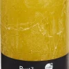 Online Spaas Stumpenkerze Rustic gelb D 7 cm H 13 cm Stumpenkerzen