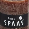 Online Spaas Stumpenkerze Rustic dunkelbraun D 7 cm H 8 cm Stumpenkerzen