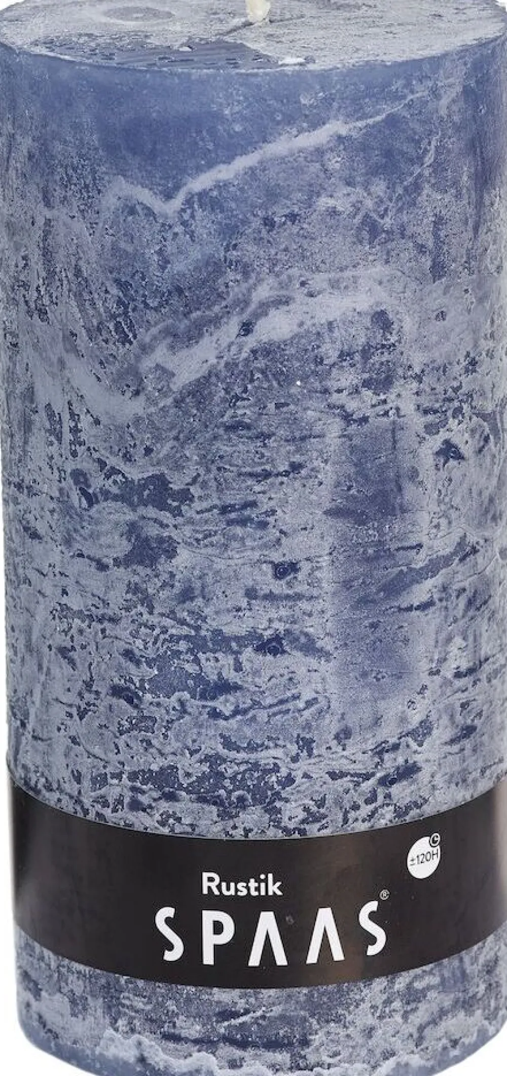 Online Spaas Stumpenkerze Rustic grau-blau D 10 cm H 20 cm Stumpenkerzen