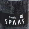 Clearance Spaas Stumpenkerze Rustic schwarz D 7 cm H 8 cm Stumpenkerzen