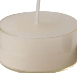 Best Spaas Teelichter weiß / transparente Hülle weiß 4,5 Std. 30 St. Teelichter