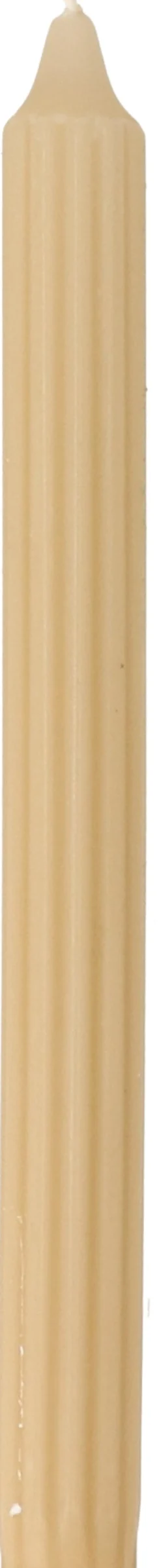 Sale Stabkerze Ribbed beige 7 Std. D 2,2 H 24 cm Stabkerzen