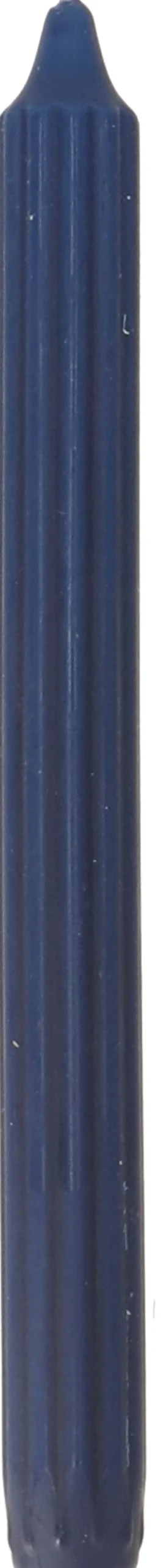 Sale Stabkerze Ribbed dunkelblau 7 Std. D 2,2 H 24 cm Stabkerzen