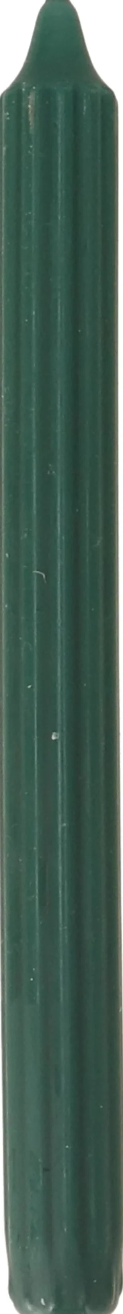 Stabkerze Ribbed dunkelgrün 7 Std. D 2,2 H 24 cm Stabkerzen