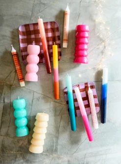 New Stabkerze Triple dipped mintblau 7,5 Std. D 2,2 H 25 cm Stabkerzen