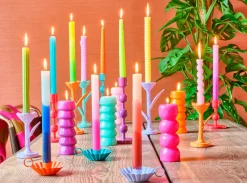 Stabkerze Triple dipped rosa 7,5 Std. D 2,2 H 25 cm Stabkerzen