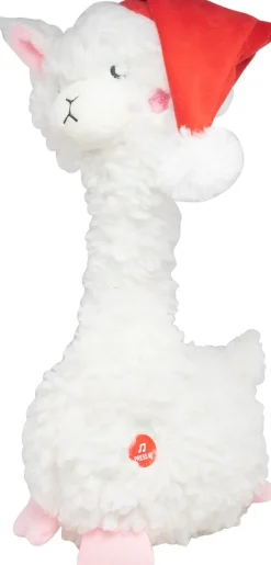 Clearance Stofftier Alpaca mit Musik 37 cm Weihnachtsfiguren & -Objekte