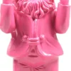 Best Stoobz Design Gartenzwerg Peace rosa 11 x 13 x 31 cm Gartenzwerge & -Figuren
