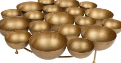 Sale Teelichthalter Bloom gold 39,5 x 11,5 x 40,5 cm Teelichthalter