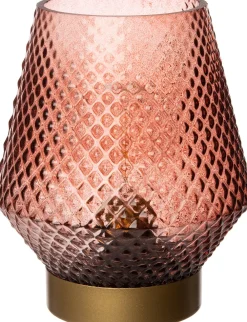 New Tischleuchte bordeaux D 12 H 17 cm Tischleuchten