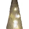 New Tischleuchte Weihnachtsbaum grau mit 10 LEDs warmweiß D 10,5 H 24,5 cm Weihnachtsfiguren & -Objekte|Weihnachtsleuchten