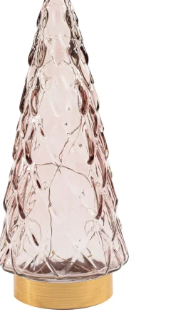 New Tischleuchte Weihnachtsbaum rosa mit 10 LEDs warmweiß D 10,5 H 24,5 cm Weihnachtsfiguren & -Objekte|Weihnachtsleuchten