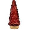 Online Tischleuchte Weihnachtsbaum bordeaux mit 10 LEDs warmweiß D 10,5 H 24,5 cm Weihnachtsfiguren & -Objekte|Weihnachtsleuchten