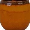 Clearance TS Blumentopf Charlotte orange D 15 H 13 cm Blumentöpfe & Pflanzgefäße|Blumentöpfe