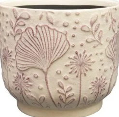 Clearance TS Blumentopf Emilia creme / rosa D 17 H 14 cm Blumentöpfe|Blumentöpfe & Pflanzgefäße