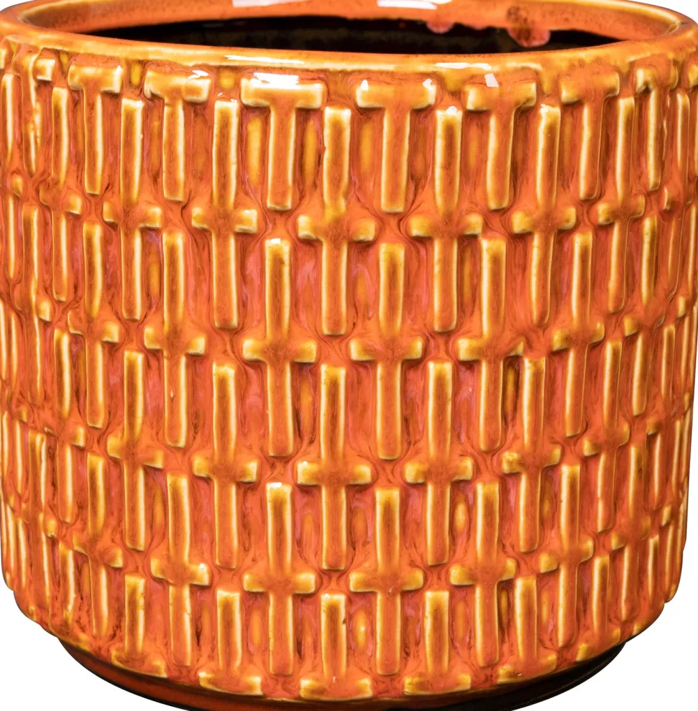 New TS Blumentopf Floor orange D 14 H 12 cm Blumentöpfe|Blumentöpfe & Pflanzgefäße