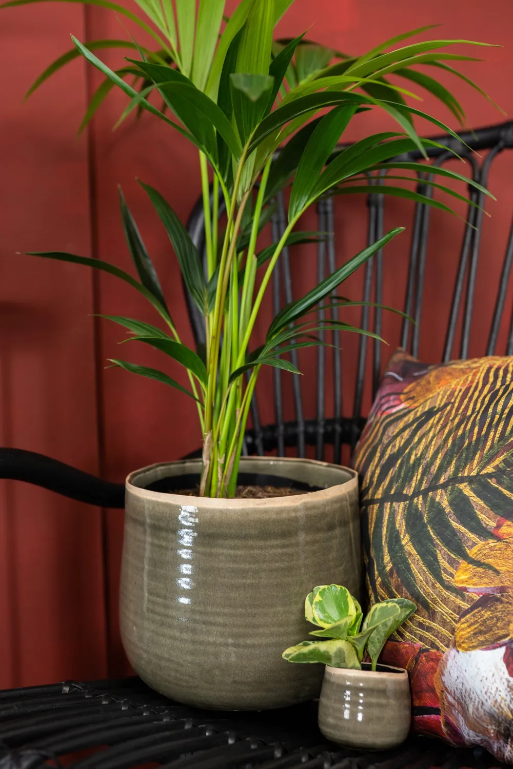 Sale TS Blumentopf Iris grün D 8 H 7 cm Blumentöpfe|Blumentöpfe & Pflanzgefäße