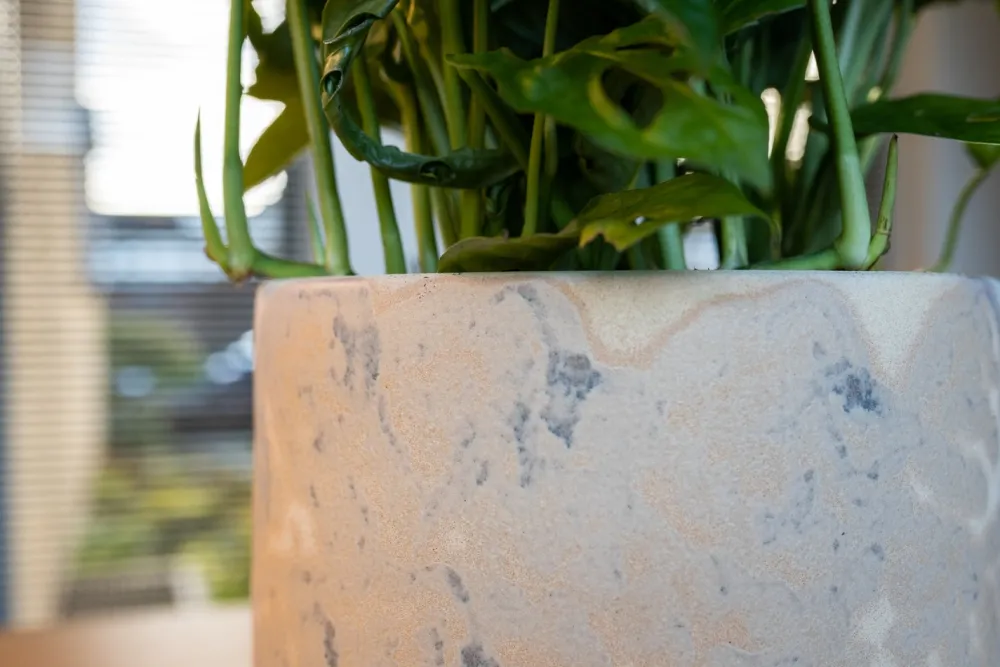 Outlet TS Blumentopf Linn creme D 18 H 25 cm Blumentöpfe & Pflanzgefäße|Blumentöpfe