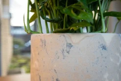 TS Blumentopf Linn creme D 15 H 15 cm Blumentöpfe|Blumentöpfe & Pflanzgefäße