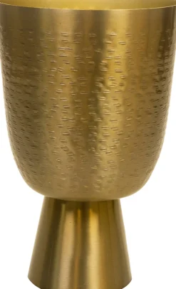 TS Blumentopf mit Fuß Lauren gold D 18 H 28 cm Blumentöpfe & Pflanzgefäße|Blumentöpfe