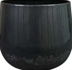 Discount TS Blumentopf Ninthe grau D 29 H 25 cm Blumentöpfe & Pflanzgefäße|Blumentöpfe