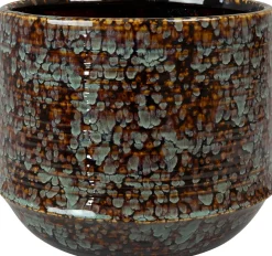 Clearance TS Blumentopf Noud braun / mint D 26 H 22 cm Blumentöpfe|Blumentöpfe & Pflanzgefäße