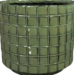 Best TS Blumentopf Stian grün D 25 H 22 cm Blumentöpfe|Blumentöpfe & Pflanzgefäße