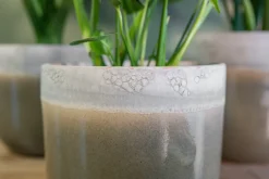 Sale TS Blumentopf Tara grün / grau D 29 H 25 cm Blumentöpfe|Blumentöpfe & Pflanzgefäße