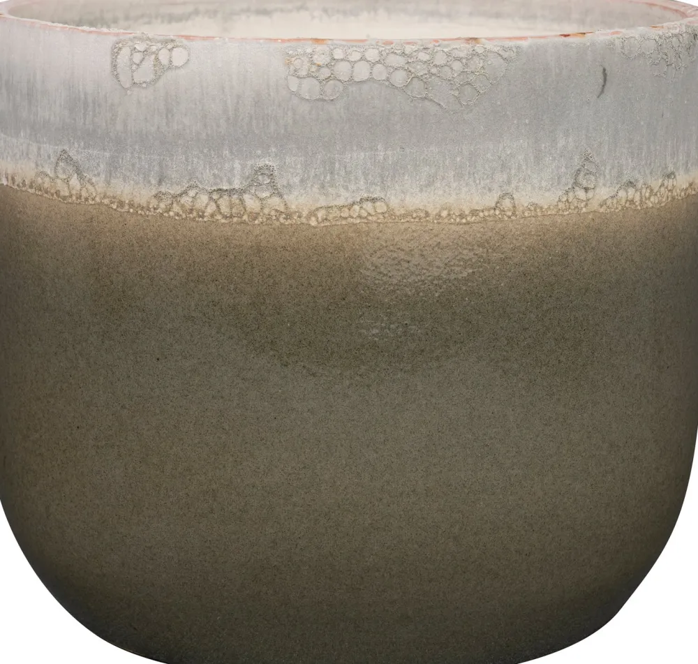 New TS Blumentopf Tara grün / grau D 19 H 16 cm Blumentöpfe|Blumentöpfe & Pflanzgefäße
