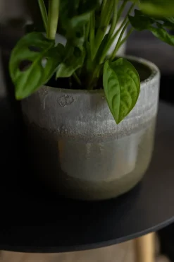 New TS Blumentopf Tara grün / grau D 19 H 16 cm Blumentöpfe|Blumentöpfe & Pflanzgefäße