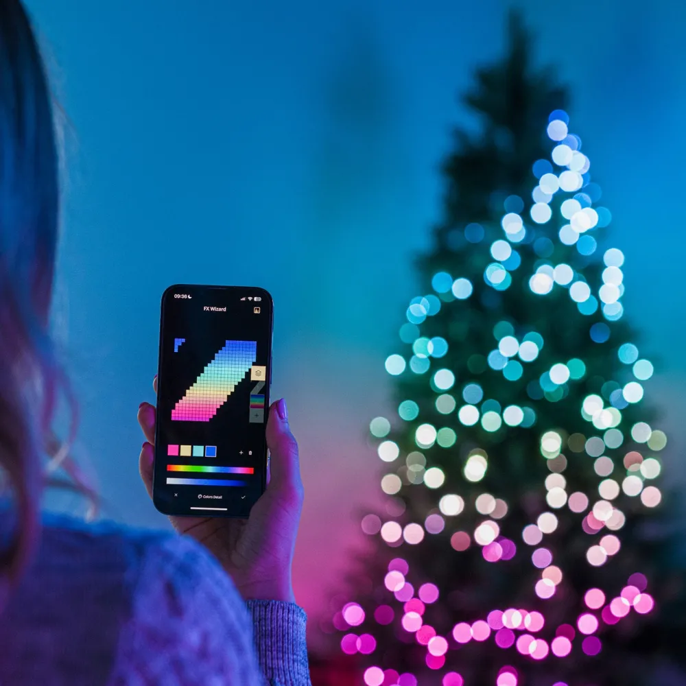 Discount Twinkly Lichterkette mit App 400 LEDs bunt 35,5 m Weihnachtsbaumbeleuchtung