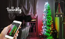 Outlet Twinkly Lichterkette mit App 105 LEDs bunt 13 m Weihnachtsbaumbeleuchtung