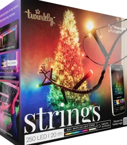 Sale Twinkly Lichterkette mit App 250 LEDs bunt und warmweiß 20 m Weihnachtsbaumbeleuchtung