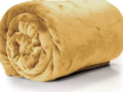 Sale Unique Living Decke Enzo hellbeige 130 x 180 x 1 cm Decken & Plaids