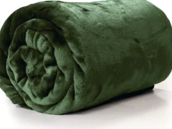 Best Unique Living Decke Enzo waldgrün 180 x 130 cm Decken & Plaids