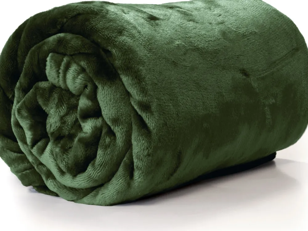 Best Unique Living Decke Enzo waldgrün 180 x 130 cm Decken & Plaids