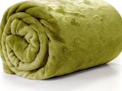 Sale Unique Living Decke Enzo grün 130 x 180 cm Decken & Plaids