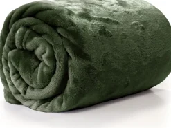 Sale Unique Living Decke Enzo grün 130 x 180 cm Decken & Plaids