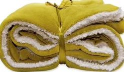 Unique Living Decke Lars hellgrün 150 x 150 cm Decken & Plaids