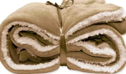 Unique Living Decke Lars hellbraun 150 x 200 cm Decken & Plaids