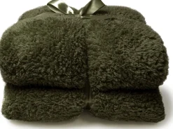 Unique Living Decke Teddy grün 150 x 200 cm Decken & Plaids