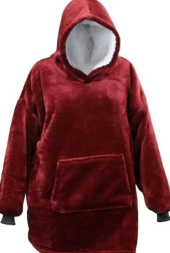 Unique Living Deckenpulli mit Kapuze bordeaux onesize Pullover