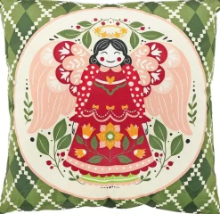 Best Unique Living Dekokissen Viro grün 45 x 45 x 10 cm Kissen|Dekokissen